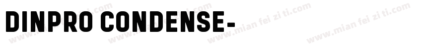 DINPRO CONDENSE字体转换